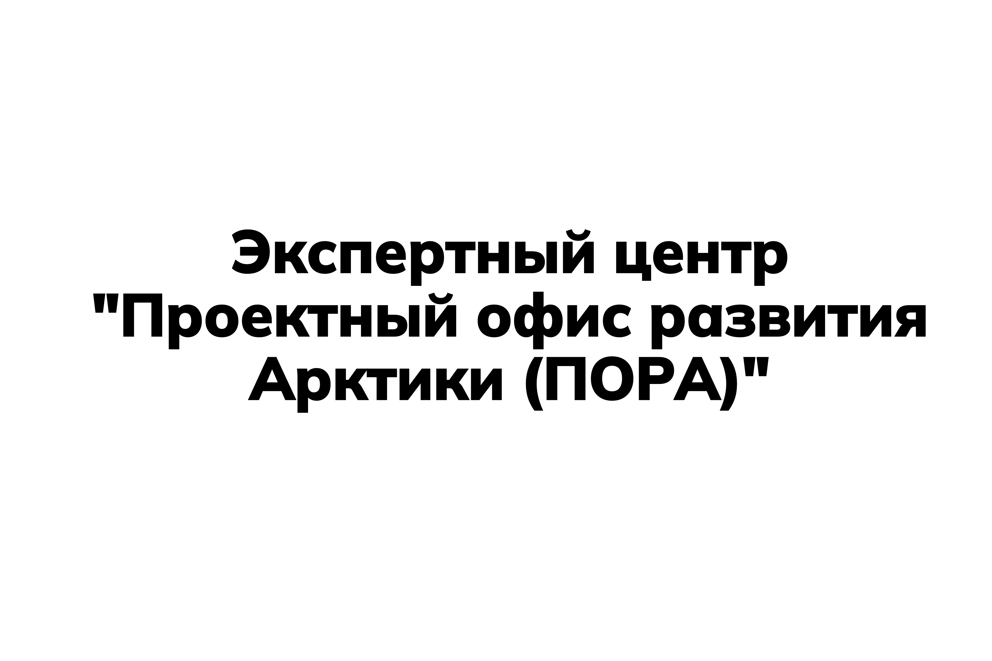 Экспертный центр "Проектный офис развития Арктики (ПОРА)"